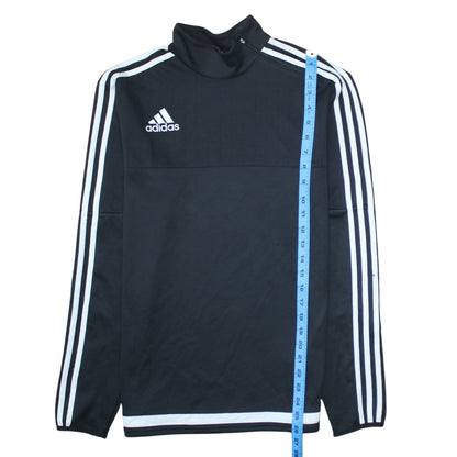 Adidas Men's Black Small Climalite 1/4 Zip Sports Sweatshirt