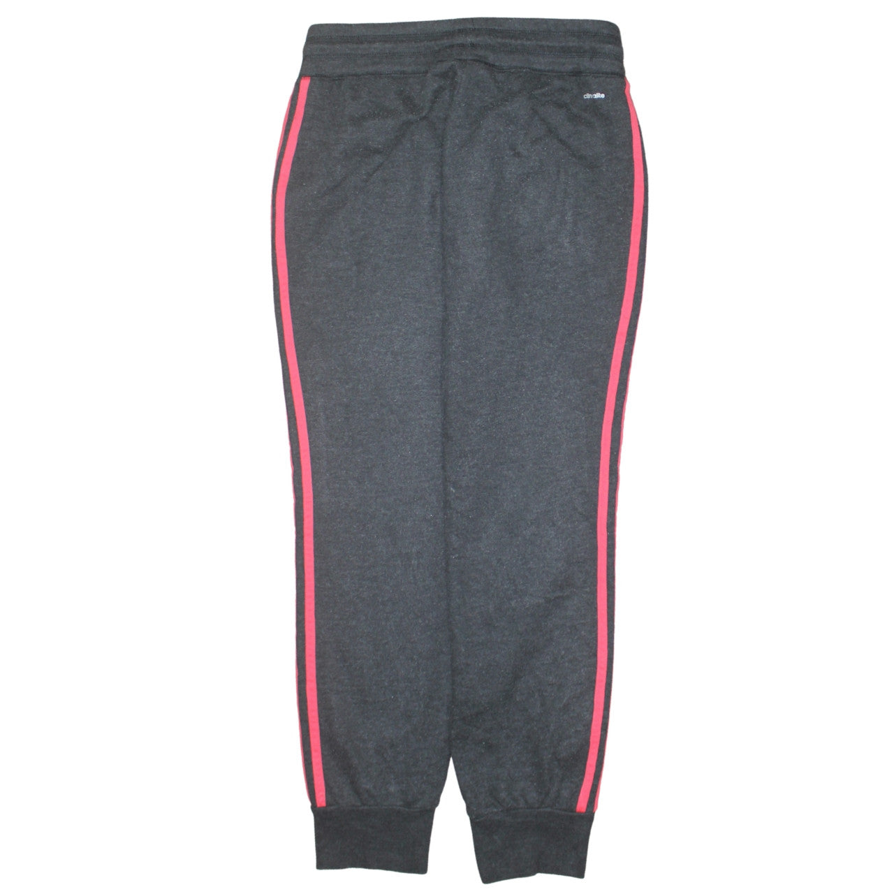 Adidas Women Charcoal Jogger Sweatpants S Climalite Drawstring Tracksuit Bottoms