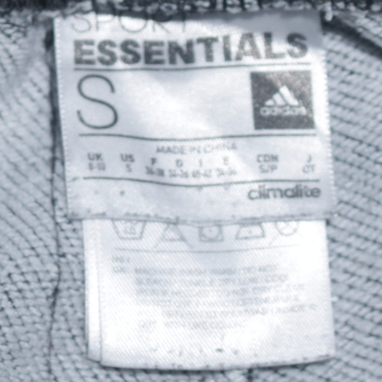 Adidas Women Charcoal Jogger Sweatpants S Climalite Drawstring Tracksuit Bottoms