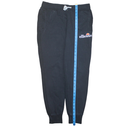 Ellesse Womens Black Jogger Trousers Size 12 Comfortable Fleece