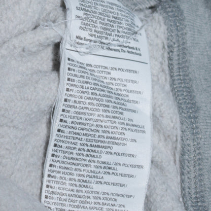 Nike Women’s Grey Hoodie Medium Pullover Sweatshirt Cotton Blend