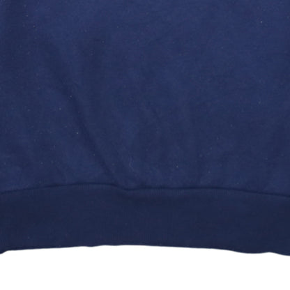Disney Womens Navy Blue Stitch Sweatshirt Size S 10/12 Crew Neck
