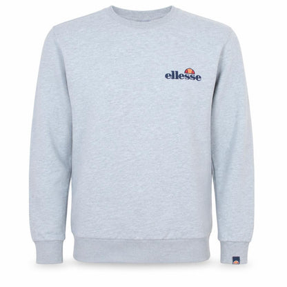 Ellesse Mens Grey Crew Neck Sweatshirt Small Regular Fit Embroidered Logo