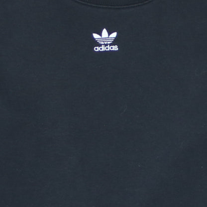 Adidas Womens Black Crew Neck Pullover Sweatshirt XS Classic Fit