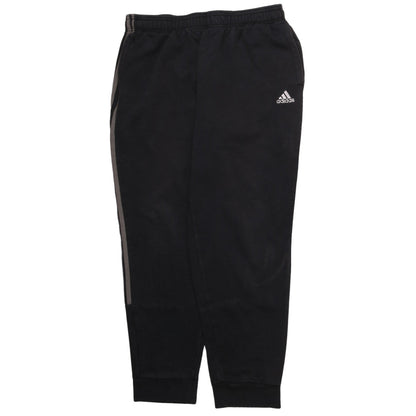 Adidas Men's Black Jogger Trousers Size M Tapered Fit