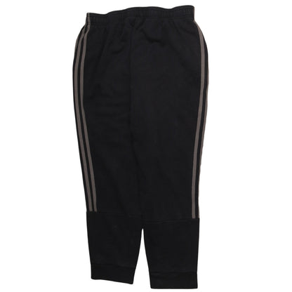 Adidas Men's Black Jogger Trousers Size M Tapered Fit
