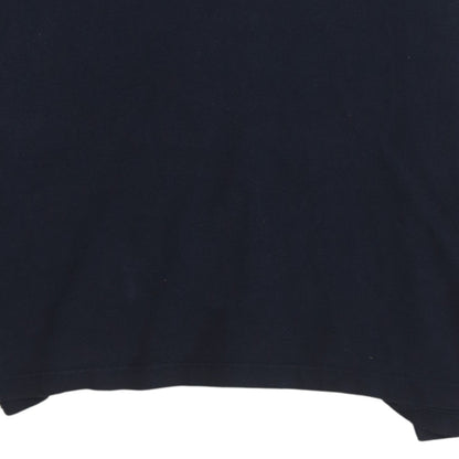 Napapijri Men's Blue Long Sleeve Cotton Polo Shirt Size L