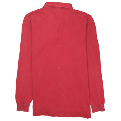 Ralph Lauren Men's Red Long Sleeve Cotton Polo Shirt XL