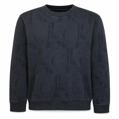 Calvin Klein Jeans Men's Black Logo Sweatshirt M Regular Fit