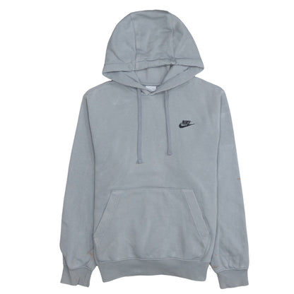 Nike Men Grey Pullover Hoodie Regular Fit S Fleece Sportswear