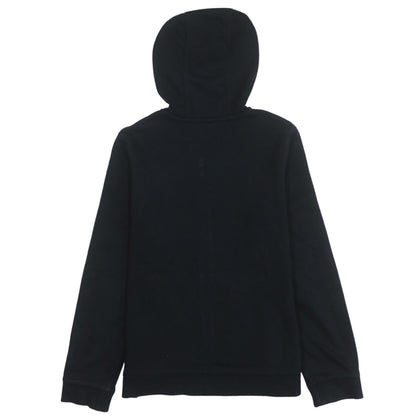 Nike Boys Black Full Zip Hoodie L 147-158cm Cotton Blend Logo