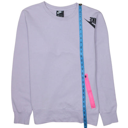 Nike Womens Lilac Sweatshirt Small Crew Neck Long Sleeve Pullover