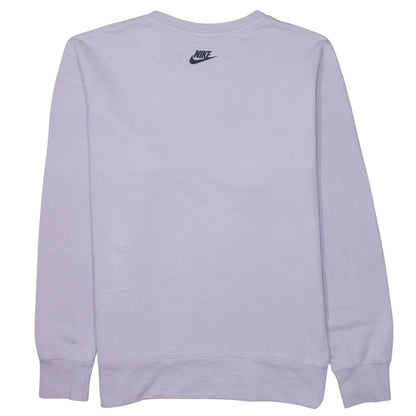 Nike Womens Lilac Sweatshirt Small Crew Neck Long Sleeve Pullover