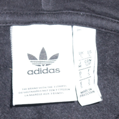 Adidas Men's Black Full Zip Hoodie Small Logo Sportswear