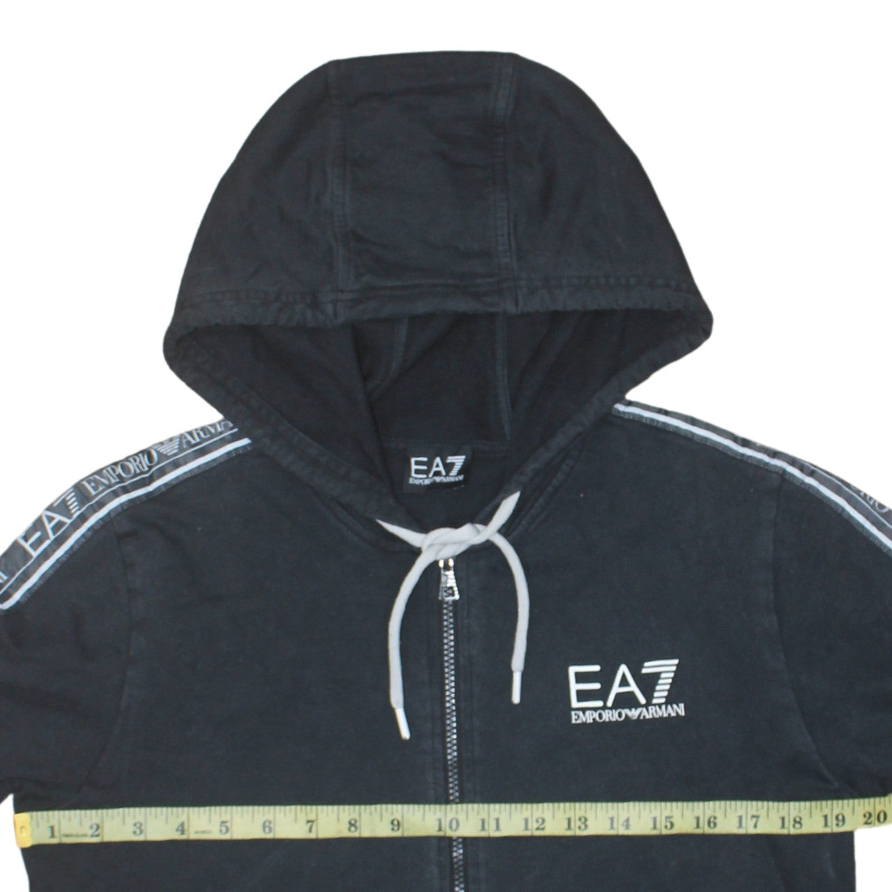 Emporio Armani EA7 Men's Black Full Zip Hoodie Size M
