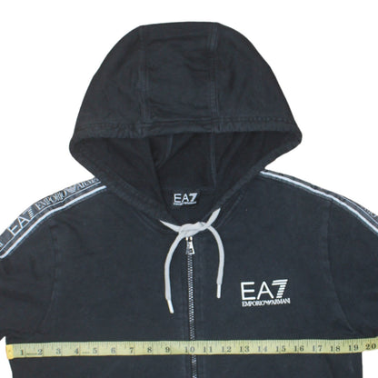 Emporio Armani EA7 Men's Black Full Zip Hoodie Size M