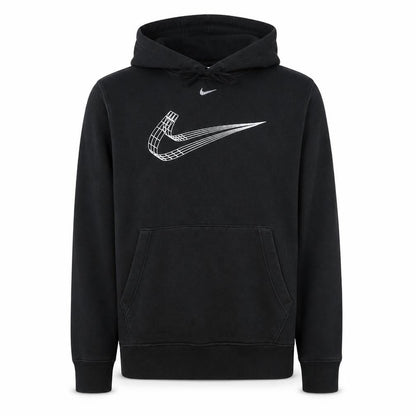 Nike Men's Black Pullover Hoodie Small Graphic Logo Sportswear