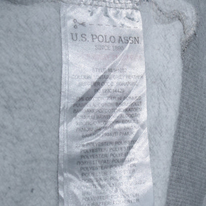 U.S. Polo Assn. Men’s Grey Full Zip Hoodie 2XL Classic Sportswear
