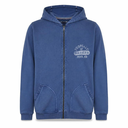 Hilfiger Denim Men's Blue Full Zip Hoodie Size L Regular Fit