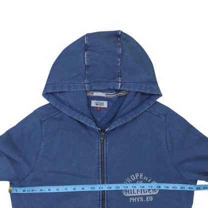 Hilfiger Denim Men's Blue Full Zip Hoodie Size L Regular Fit