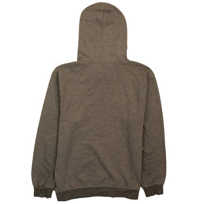 Burberry Men's Grey XL Embroidered Logo Pullover Hoodie