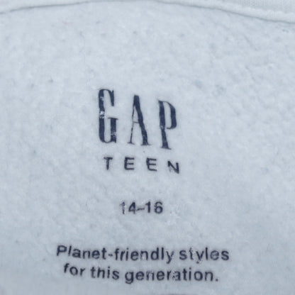 GAP Teen Blue Ombre Hooded Pullover Sweatshirt 14-16 Cotton Blend