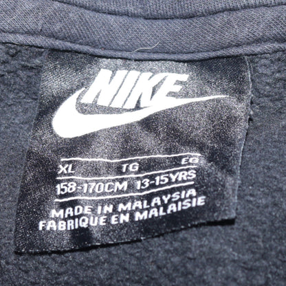 Nike Boys Black Pullover Hoodie XL 13-15 Years Fleece Lined Sweatshirt