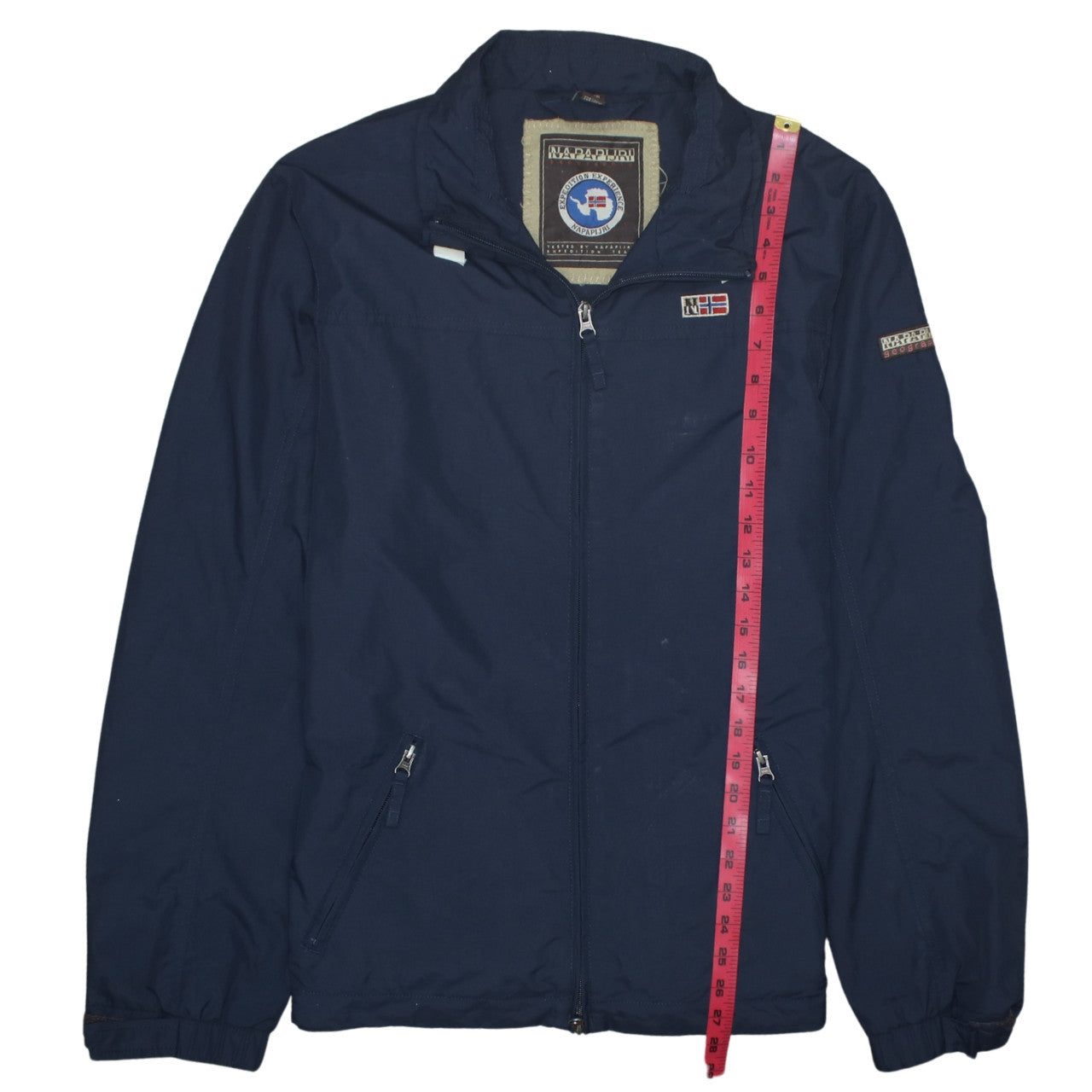 Napapijri Men's Navy Blue Expedition Full Zip Jacket Size L