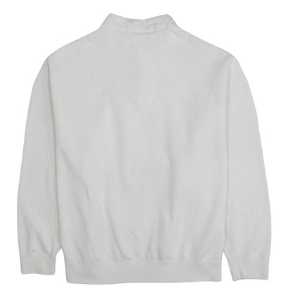Nike Men's White 1/4 Zip Pullover Sweatshirt Size L