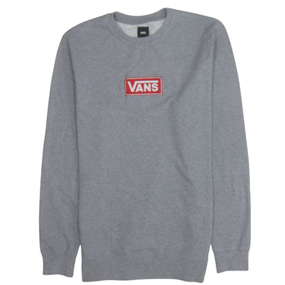 Vans Men's Grey Logo Crew Neck Sweatshirt Size L