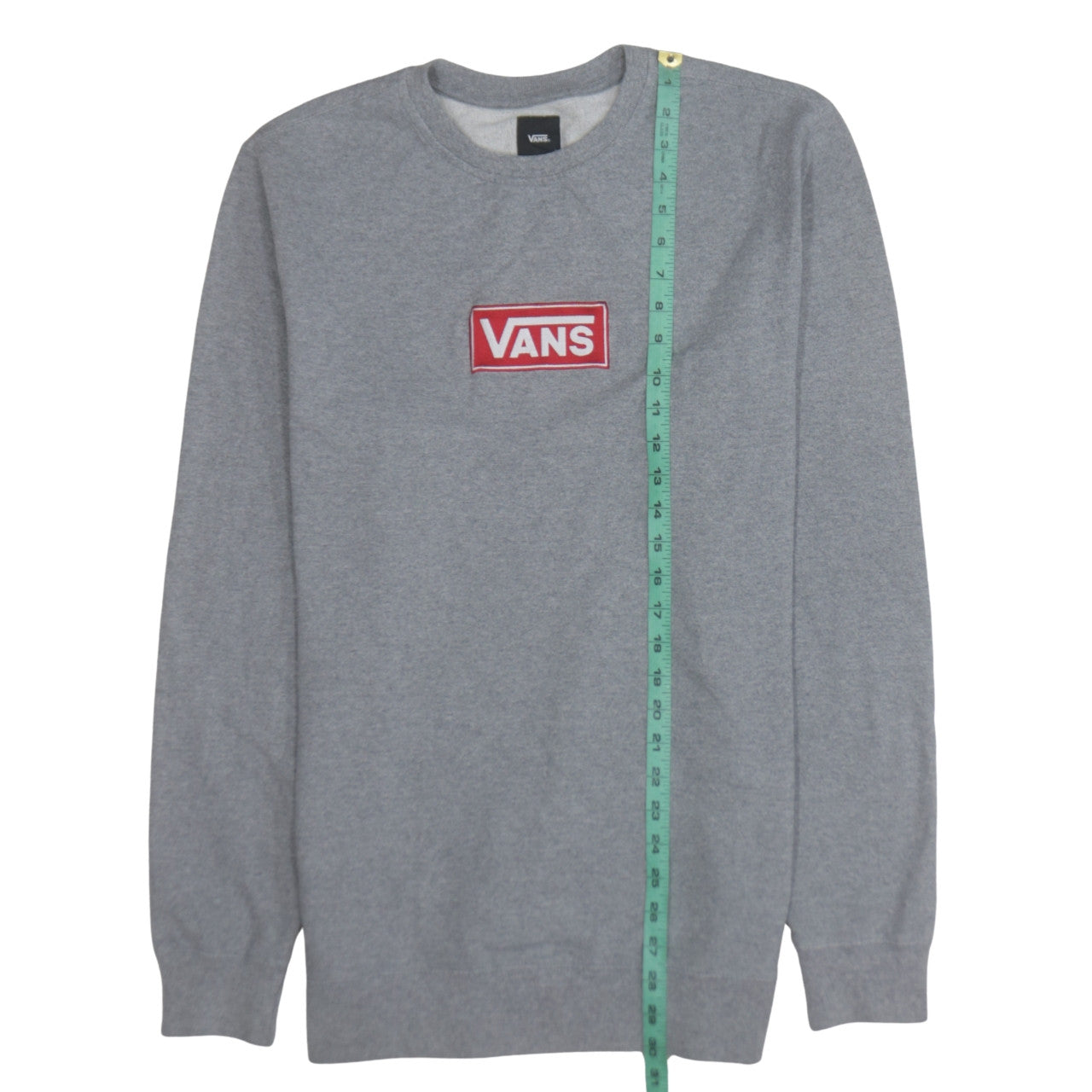 Vans Men's Grey Logo Crew Neck Sweatshirt Size L