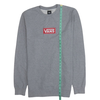 Vans Men's Grey Logo Crew Neck Sweatshirt Size L