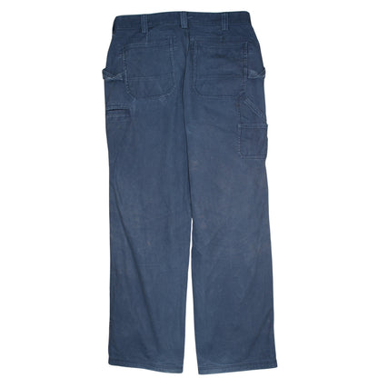 Duluth Trading Co Men's Blue 36x34 Canvas Straight Fit Jeans