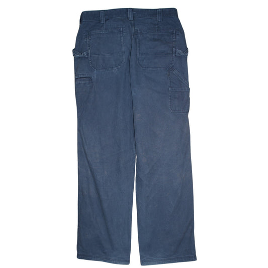 Duluth Trading Co Men's Blue 36x34 Canvas Straight Fit Jeans