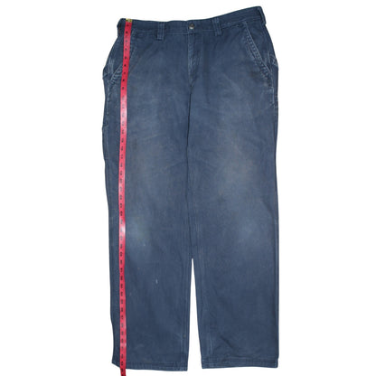 Duluth Trading Co Men's Blue 36x34 Canvas Straight Fit Jeans