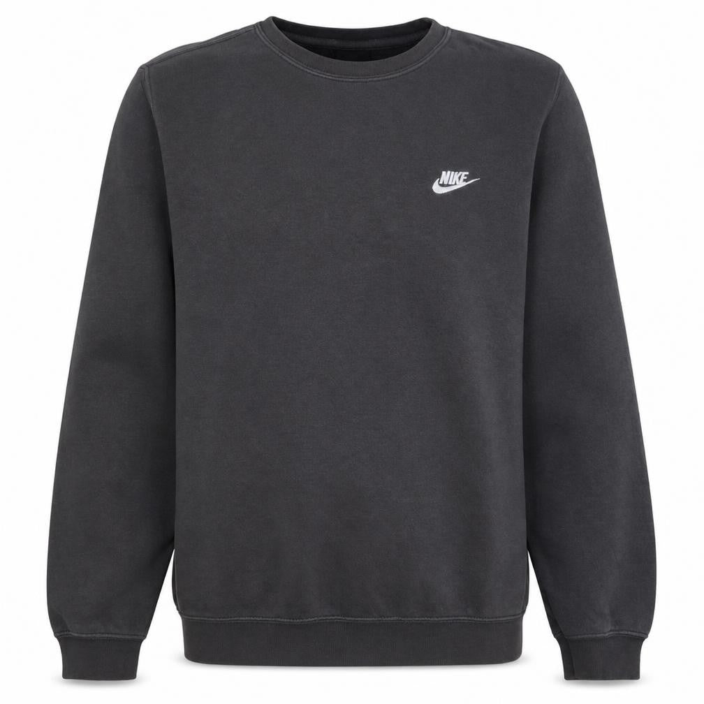 Nike Men's Grey Small Crew Neck Pullover Sweatshirt