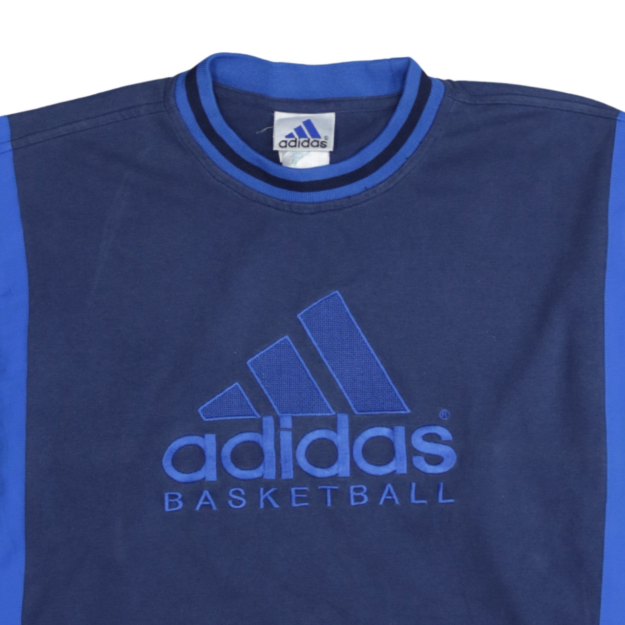 Adidas Men's Blue Basketball Teamwear Sweatshirt Size L Pullover