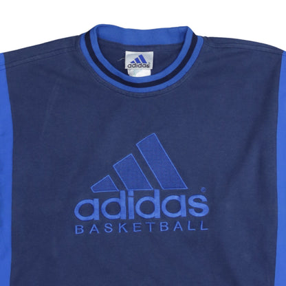 Adidas Men's Blue Basketball Teamwear Sweatshirt Size L Pullover