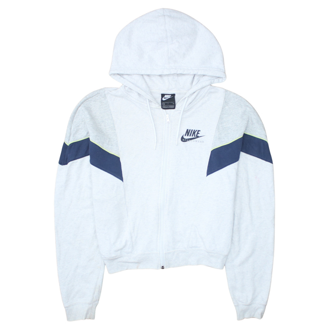 Nike Women’s Grey Full Zip Sportswear Hoodie Size S