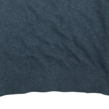 Tommy Hilfiger Men's Blue Cotton Cashmere Crew Neck Jumper M