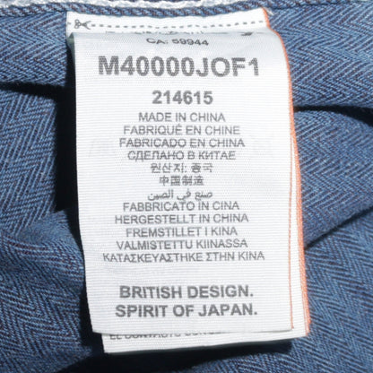 Superdry Men's Blue Denim Long Sleeve Button-Up Shirt M