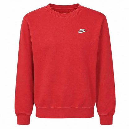 Nike Men's Red XS Pullover Crew Neck Fleece Sweatshirt