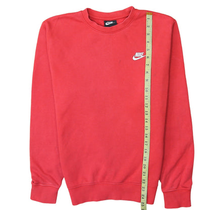 Nike Men's Red XS Pullover Crew Neck Fleece Sweatshirt