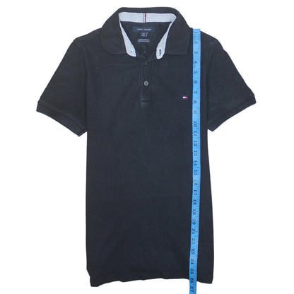 Tommy Hilfiger Men's Black Slim Fit Stretch Polo Shirt S