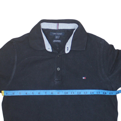 Tommy Hilfiger Men's Black Slim Fit Stretch Polo Shirt S