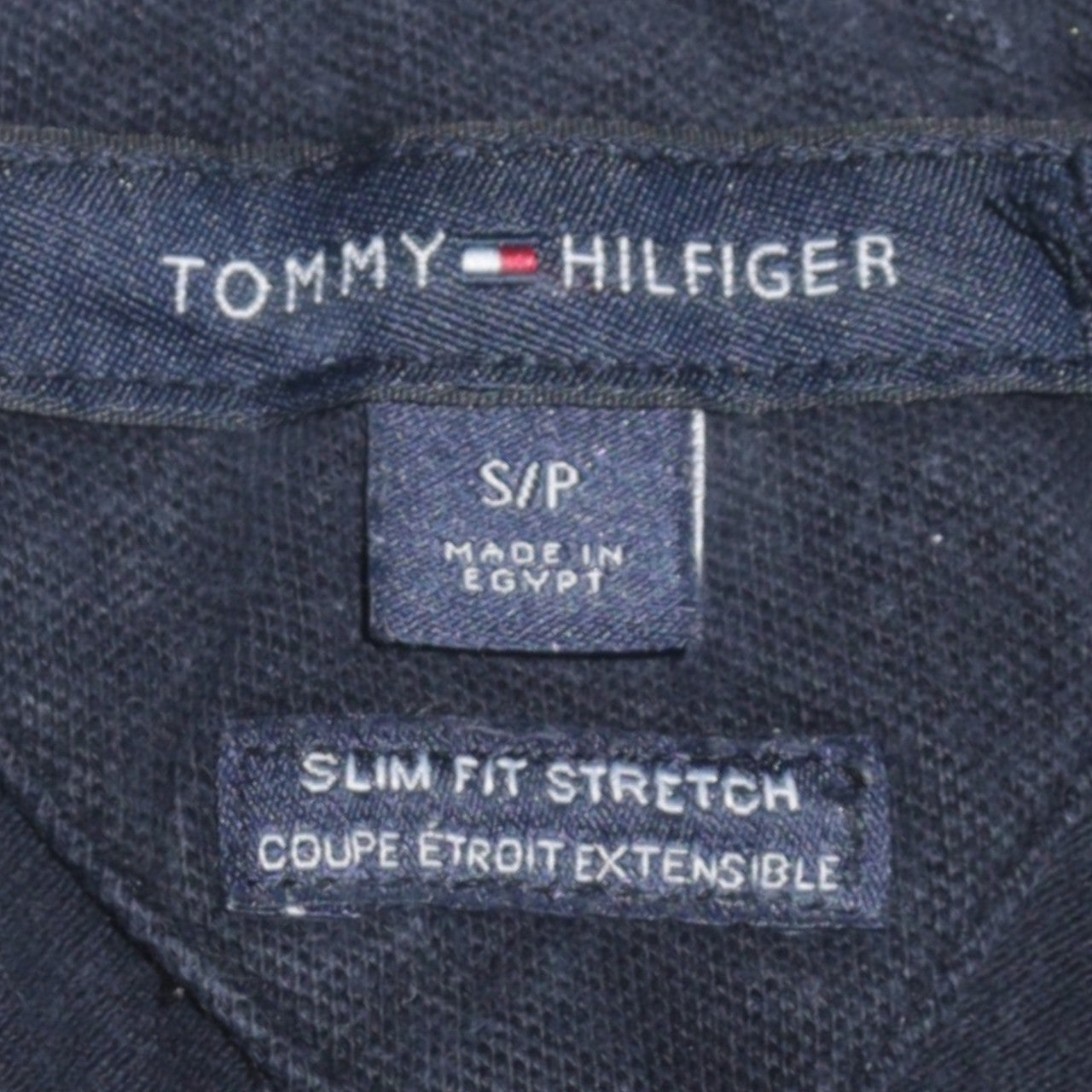 Tommy Hilfiger Men's Black Slim Fit Stretch Polo Shirt S