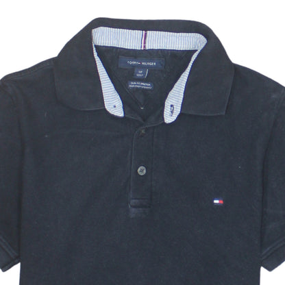 Tommy Hilfiger Men's Black Slim Fit Stretch Polo Shirt S