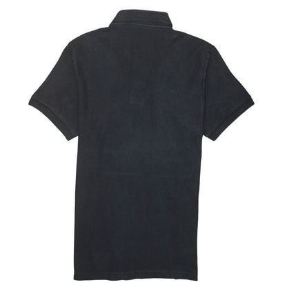 Nike Men's Black Cotton Polo Shirt L Logo Short Sleeve Sports Top
