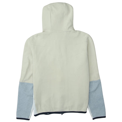 Nike Men's Beige Full Zip Hoodie M - Logo Hooded Sweatshirt
