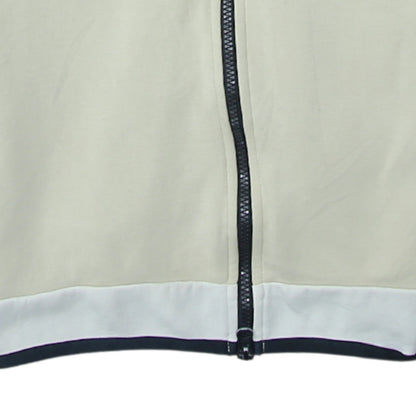 Nike Men's Beige Full Zip Hoodie M - Logo Hooded Sweatshirt